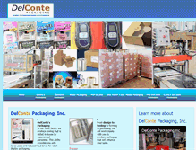 Tablet Screenshot of delcontepackaging.com
